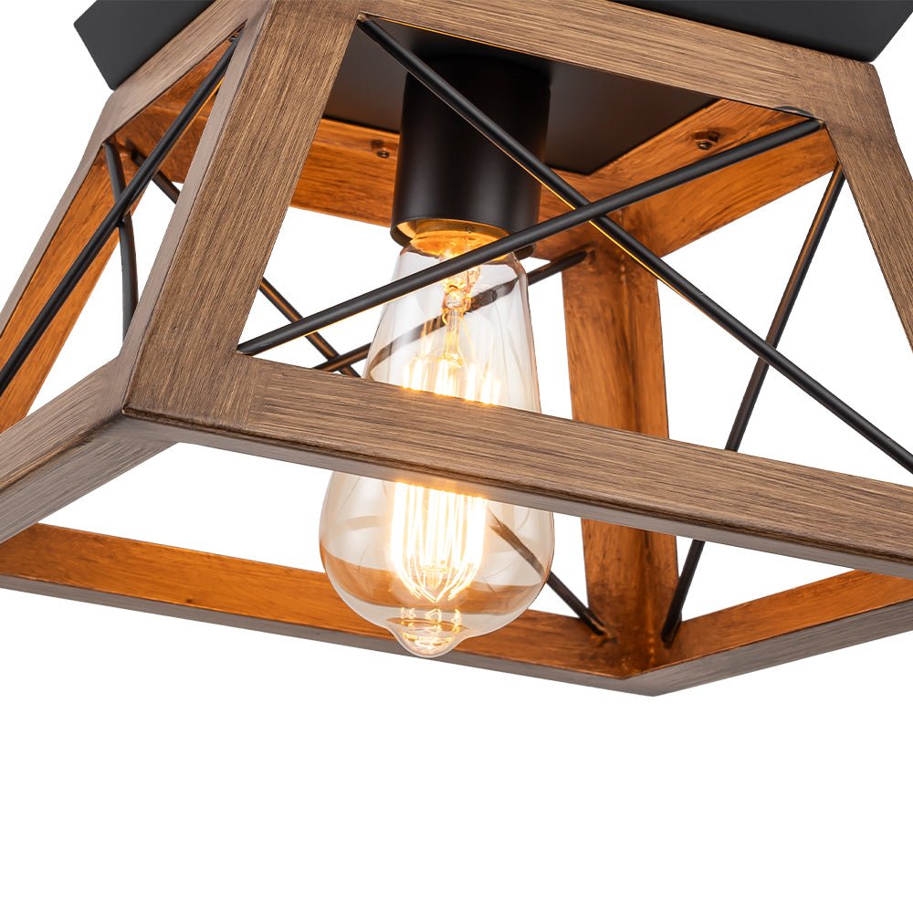 Ildar Modern Farmhouse Geometric Metal Pendant Light