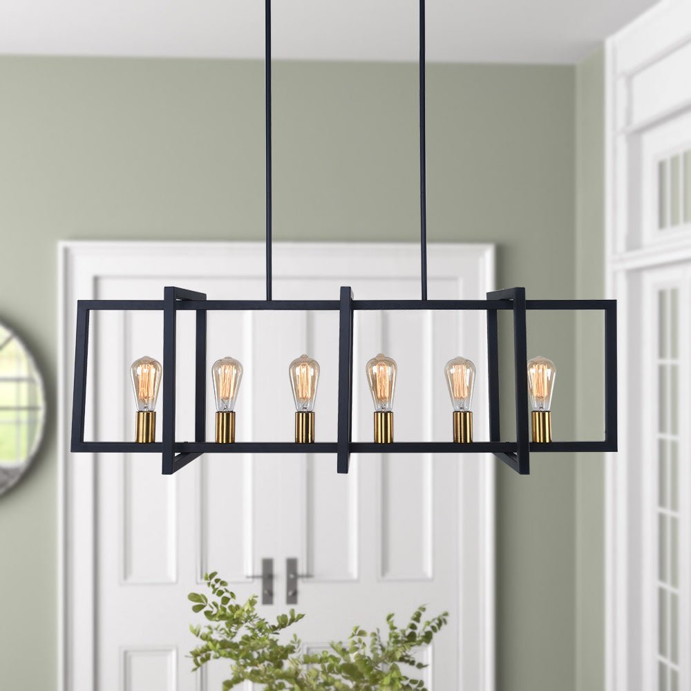 Quell Modern Farmhouse Metal Chandelier