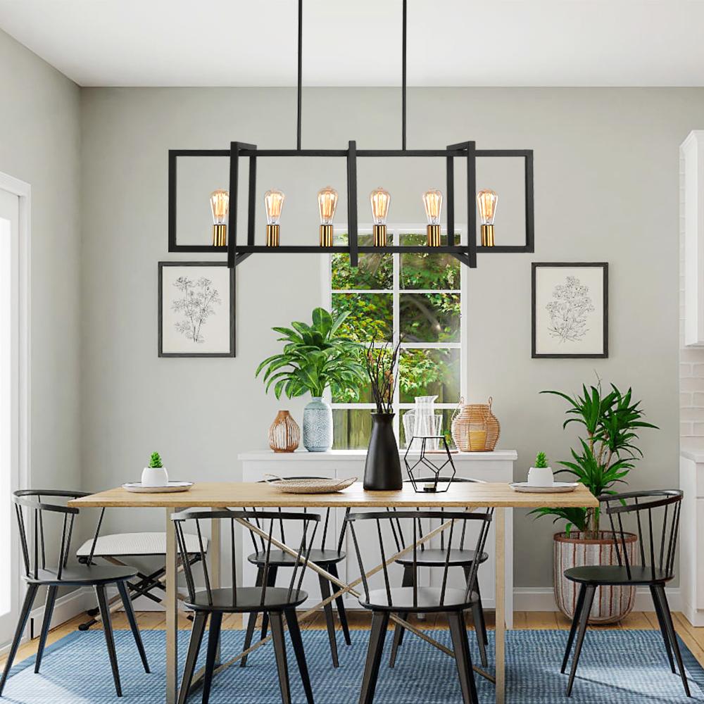 Quell Modern Farmhouse Metal Chandelier