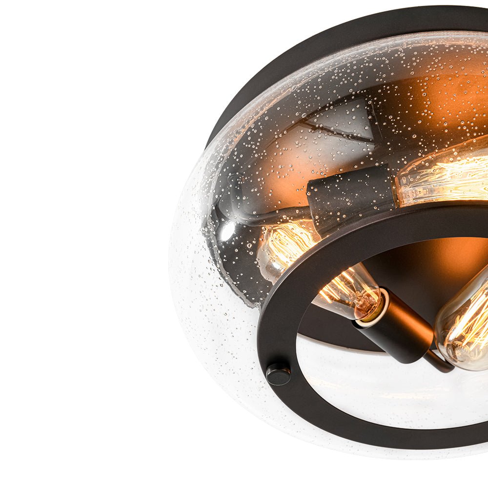 Mjolkuva Modern Farmhouse Seeded Glass Ceiling Light