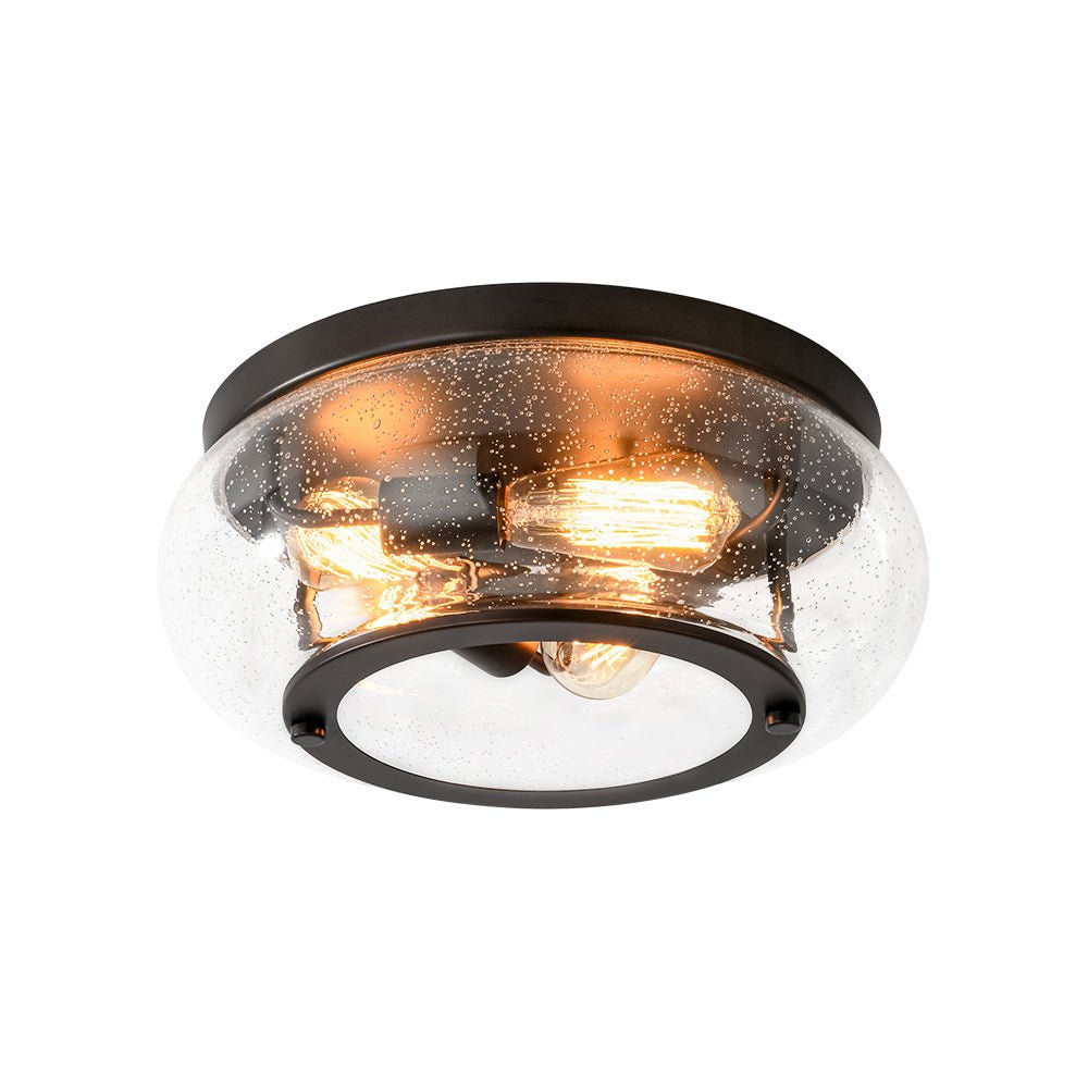 Mjolkuva Modern Farmhouse Seeded Glass Ceiling Light