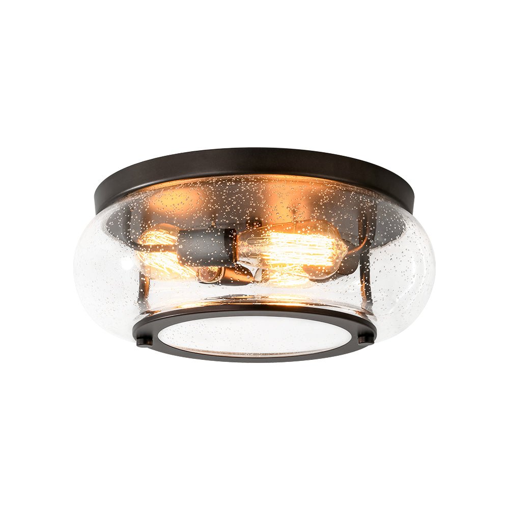 Mjolkuva Modern Farmhouse Seeded Glass Ceiling Light