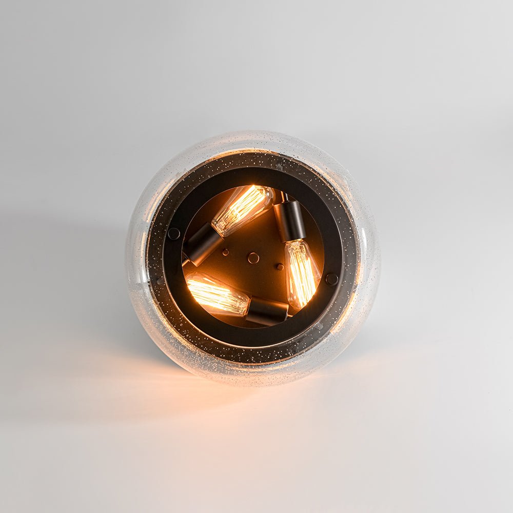 Mjolkuva Modern Farmhouse Seeded Glass Ceiling Light