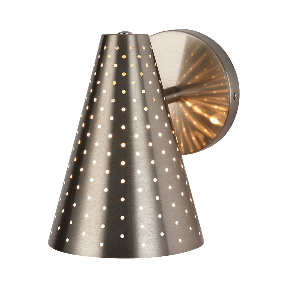 Himinuvyt Modern Funky Starry Pinhole Metal Wall Sconce