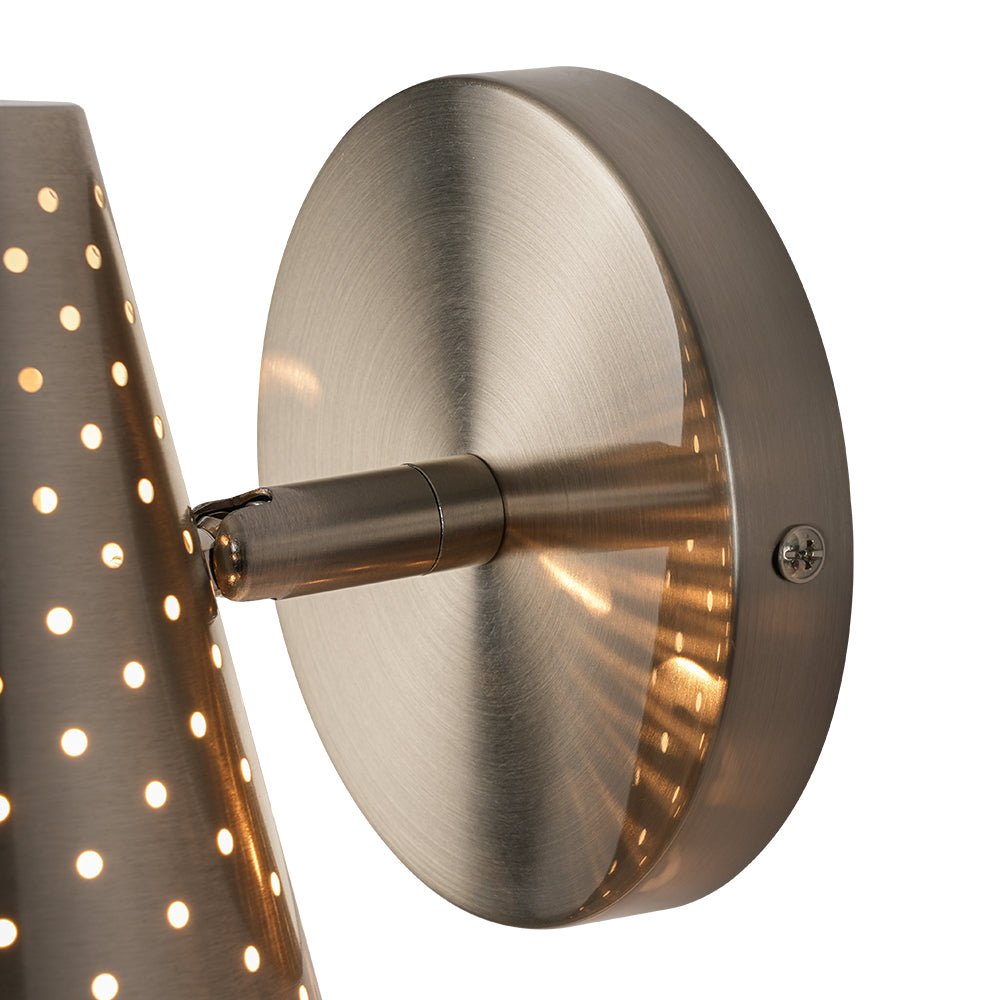 Himinuvyt Modern Funky Starry Pinhole Metal Wall Sconce