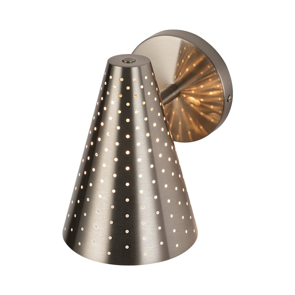Himinuvyt Modern Funky Starry Pinhole Metal Wall Sconce