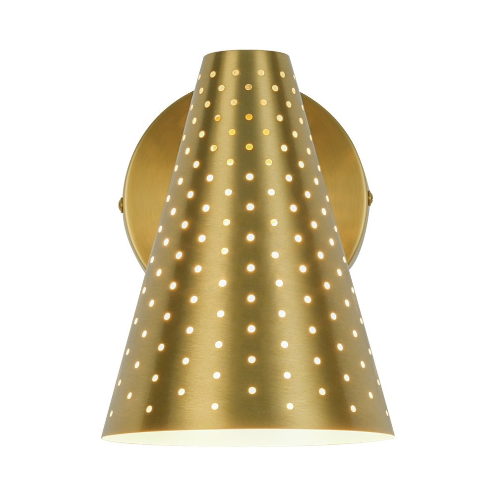 Himinuvyt Modern Funky Starry Pinhole Metal Wall Sconce