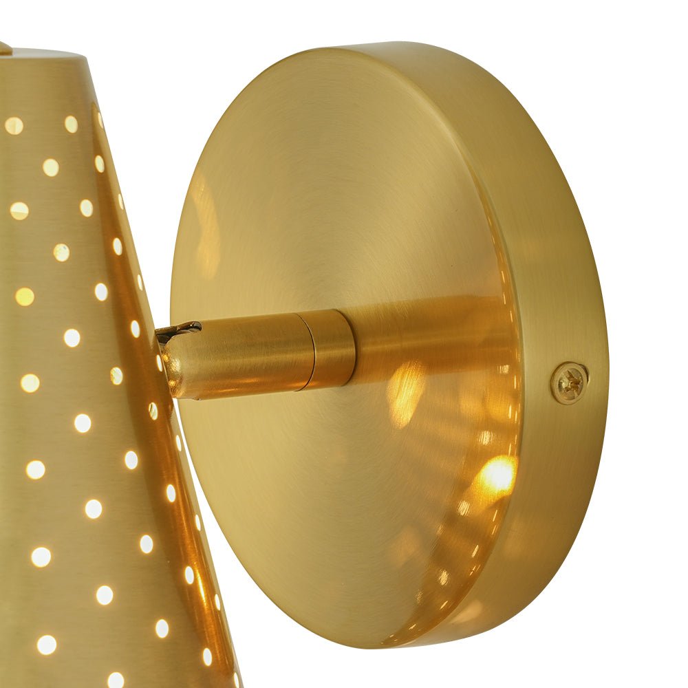 Himinuvyt Modern Funky Starry Pinhole Metal Wall Sconce