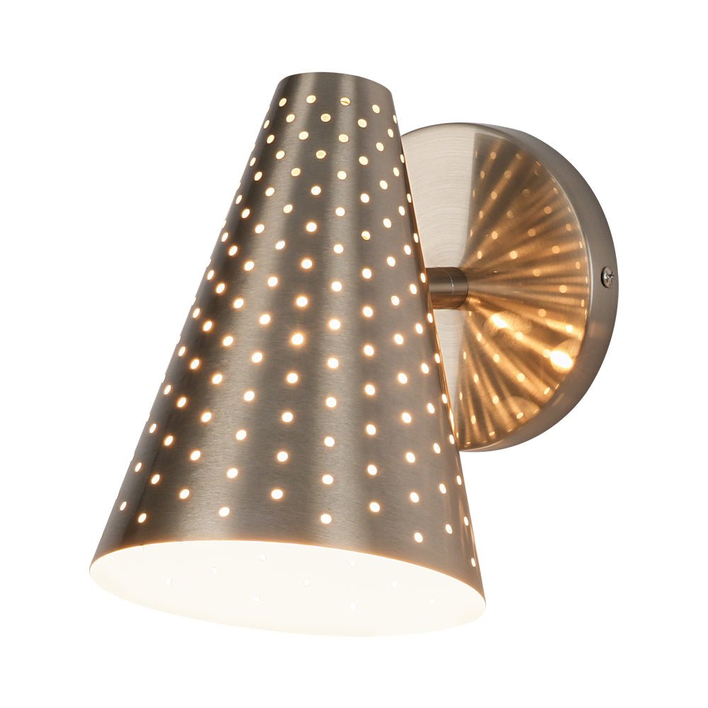 Himinuvyt Modern Funky Starry Pinhole Metal Wall Sconce
