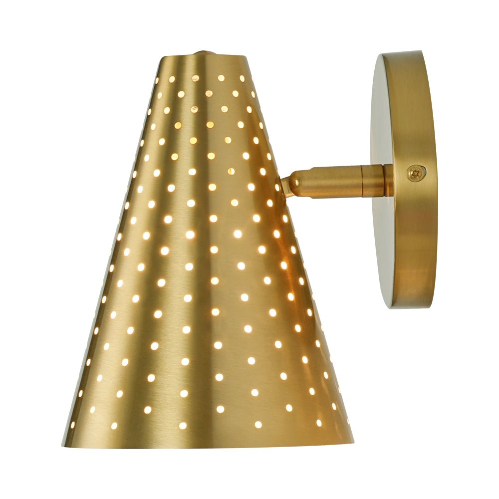 Himinuvyt Modern Funky Starry Pinhole Metal Wall Sconce