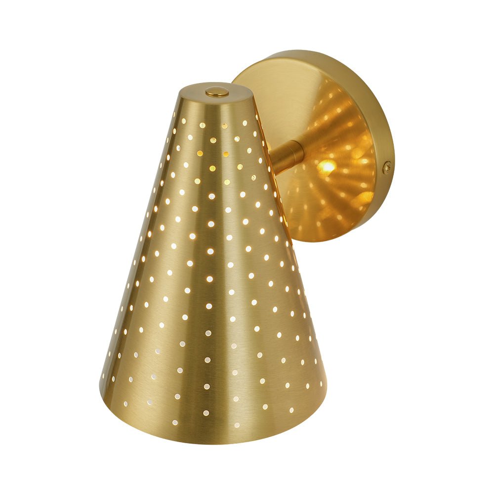 Himinuvyt Modern Funky Starry Pinhole Metal Wall Sconce