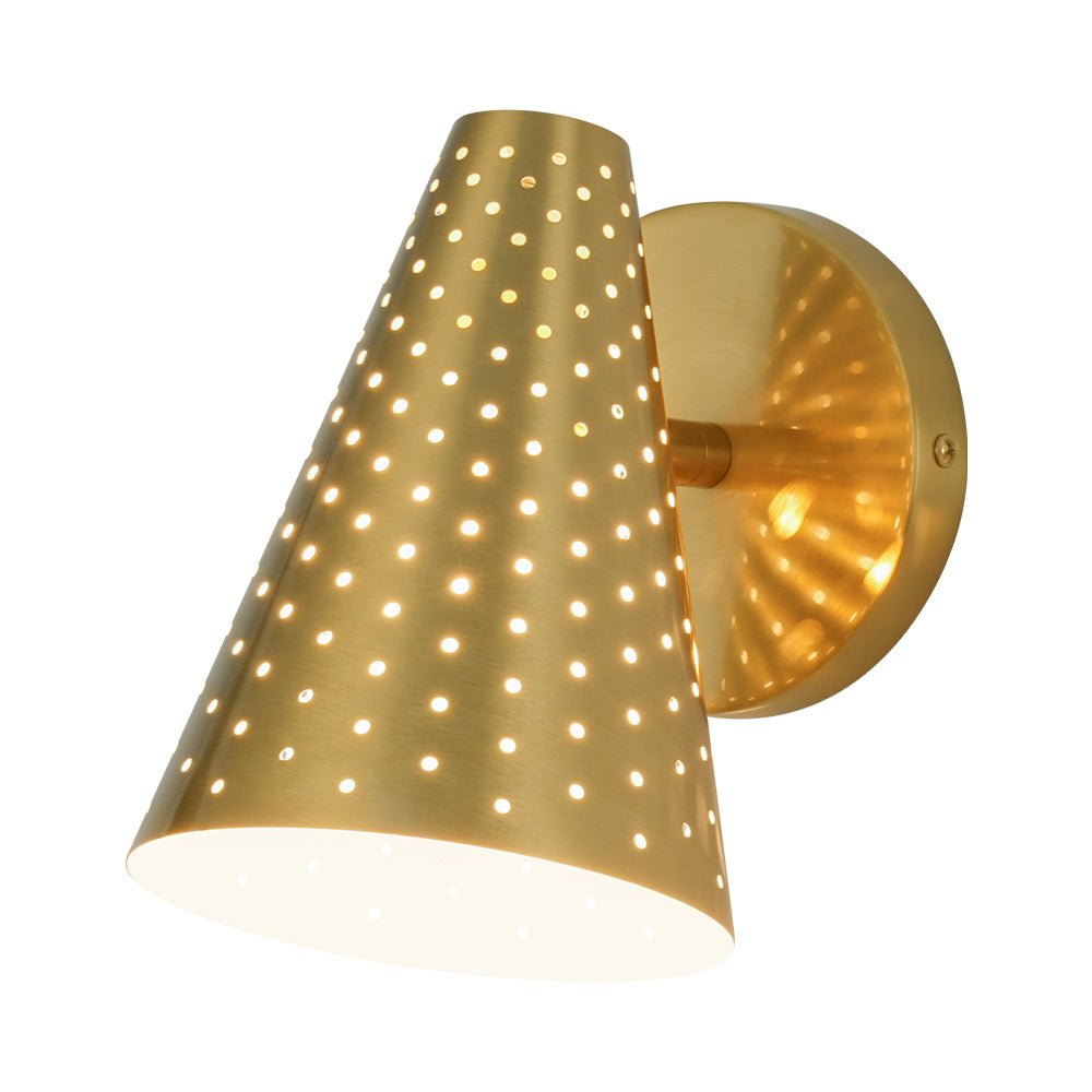 Himinuvyt Modern Funky Starry Pinhole Metal Wall Sconce