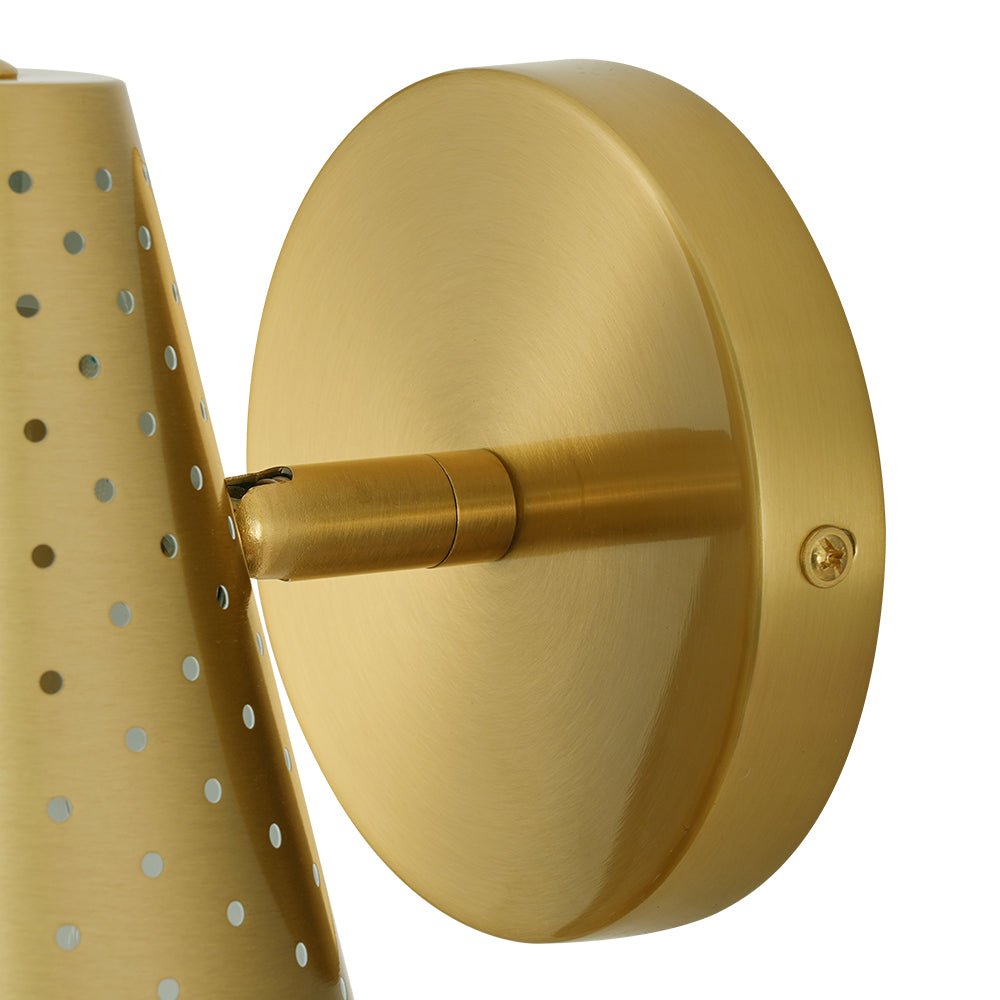 Himinuvyt Modern Funky Starry Pinhole Metal Wall Sconce
