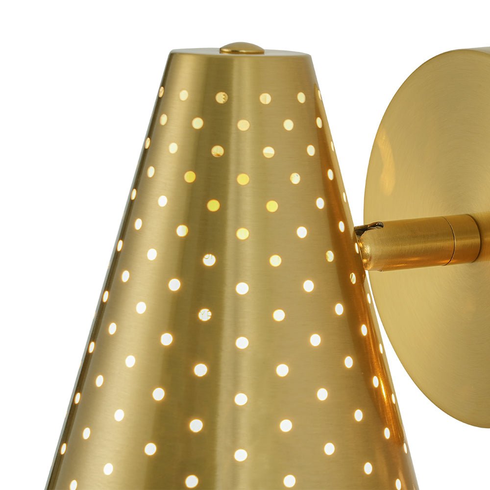 Himinuvyt Modern Funky Starry Pinhole Metal Wall Sconce