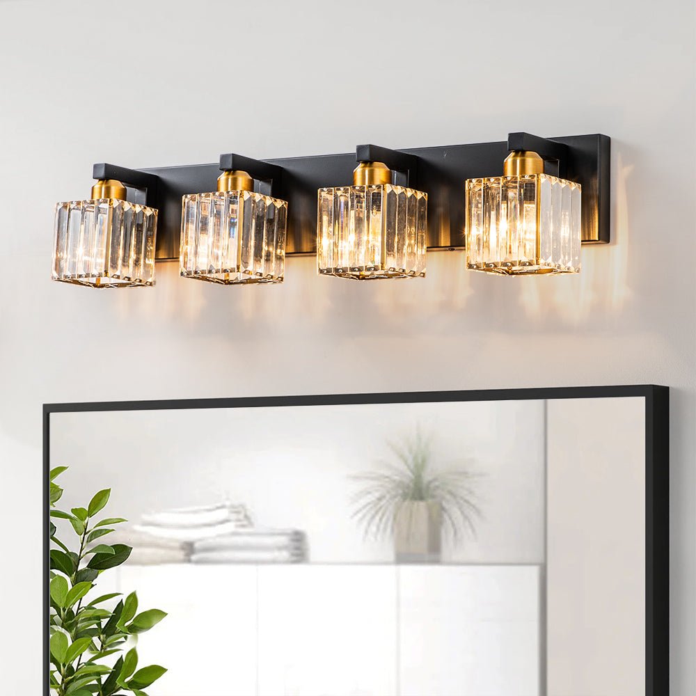 Lumen Modern Crystal Vanity Wall Lamp