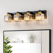Lumen Modern Crystal Vanity Wall Lamp - Lamp Copper