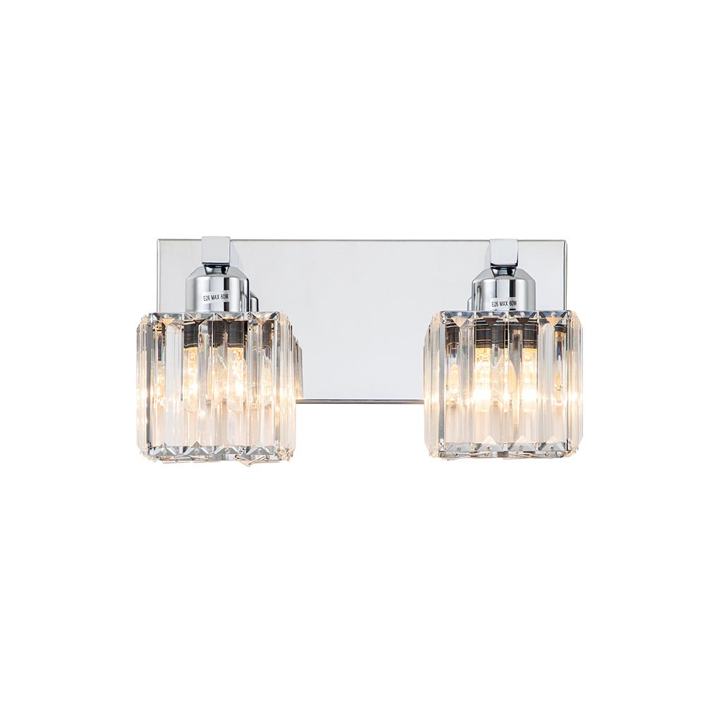Lumen Modern Crystal Vanity Wall Lamp - Lamp Copper