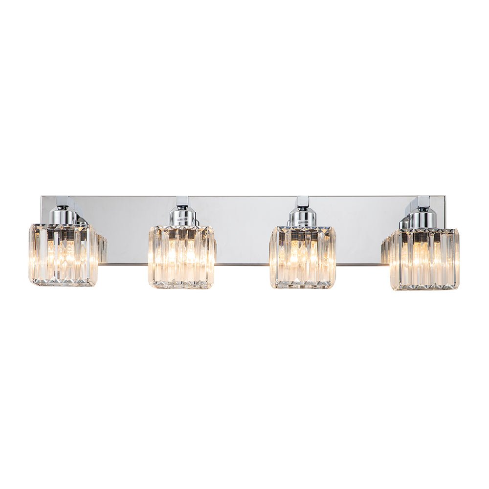 Lumen Modern Crystal Vanity Wall Lamp - Lamp Copper