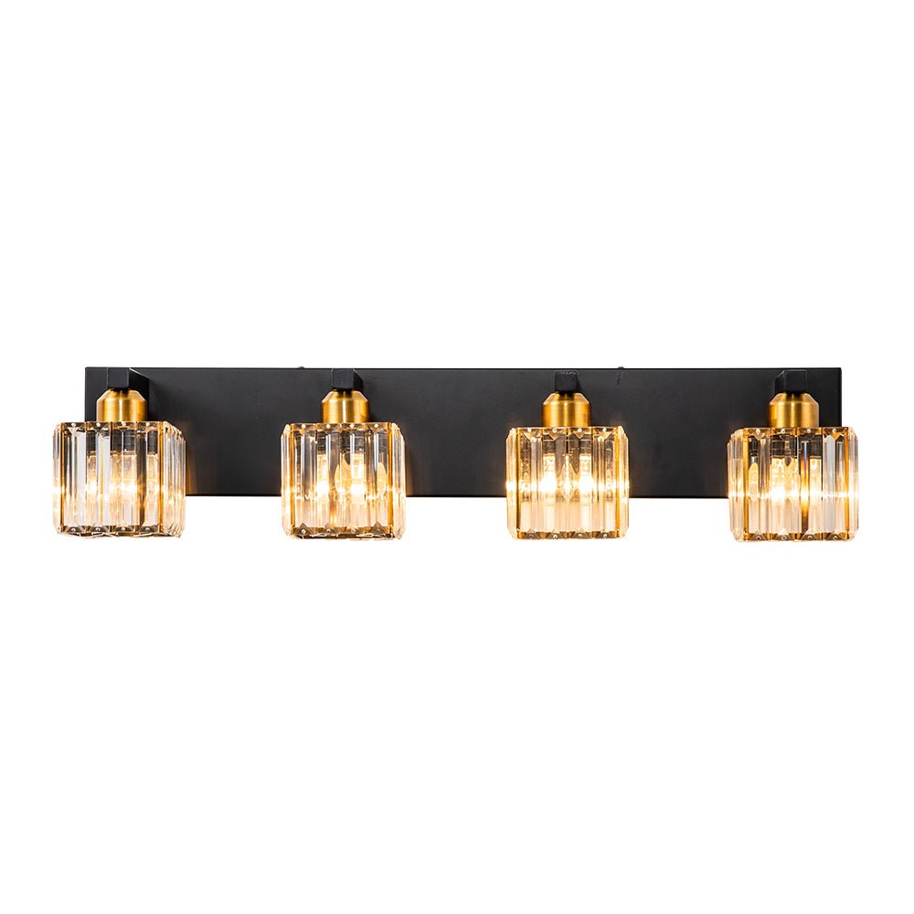Lumen Modern Crystal Vanity Wall Lamp - Lamp Copper