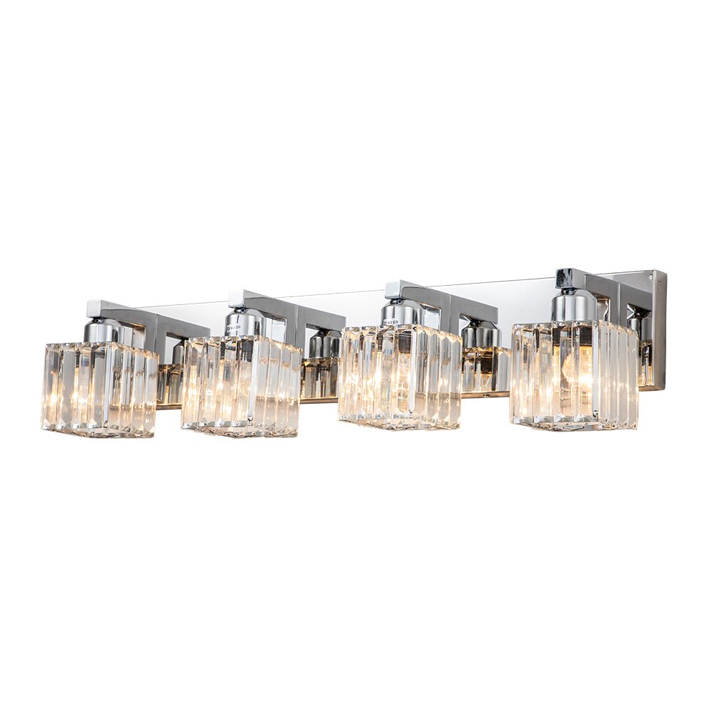 Lumen Modern Crystal Vanity Wall Lamp - Lamp Copper