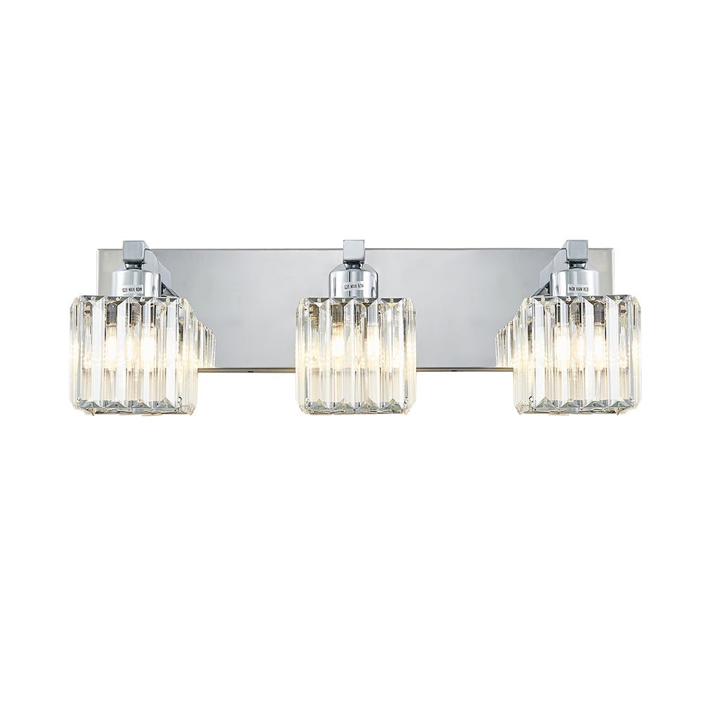 Lumen Modern Crystal Vanity Wall Lamp - Lamp Copper