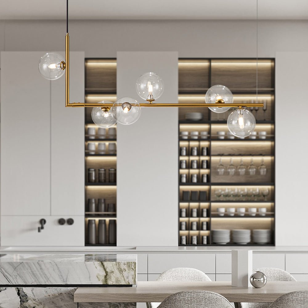Blikuli Modern Linear Glass Pendant Light