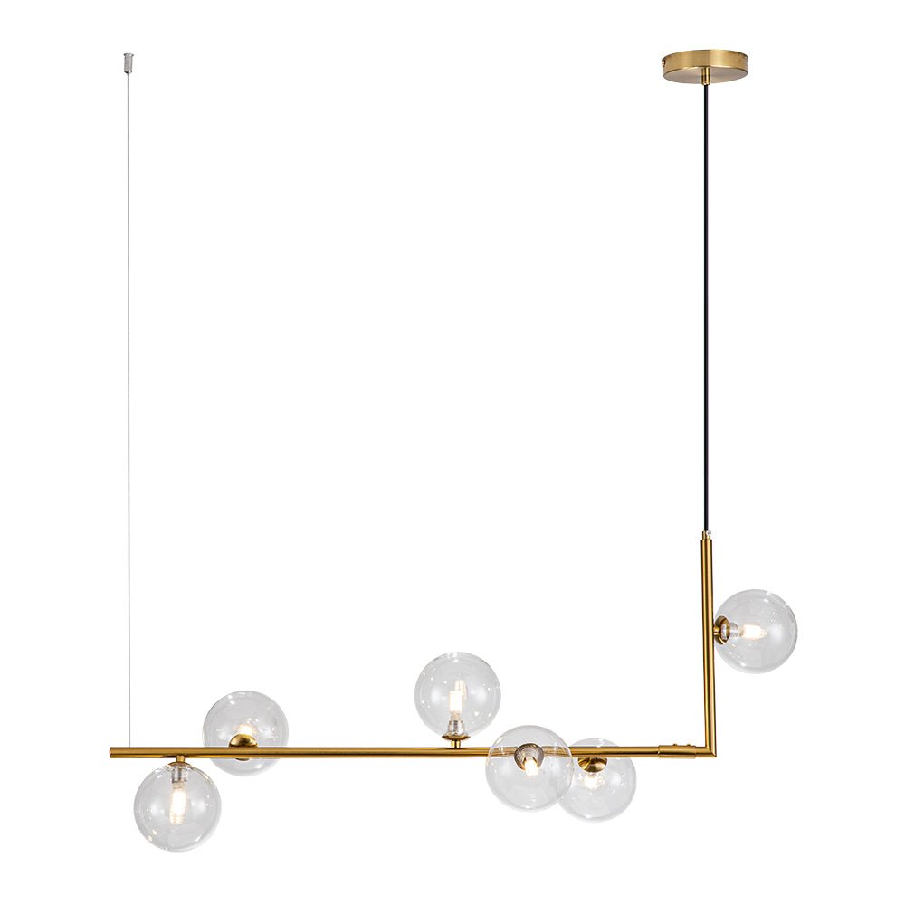 Blikuli Modern Linear Glass Pendant Light