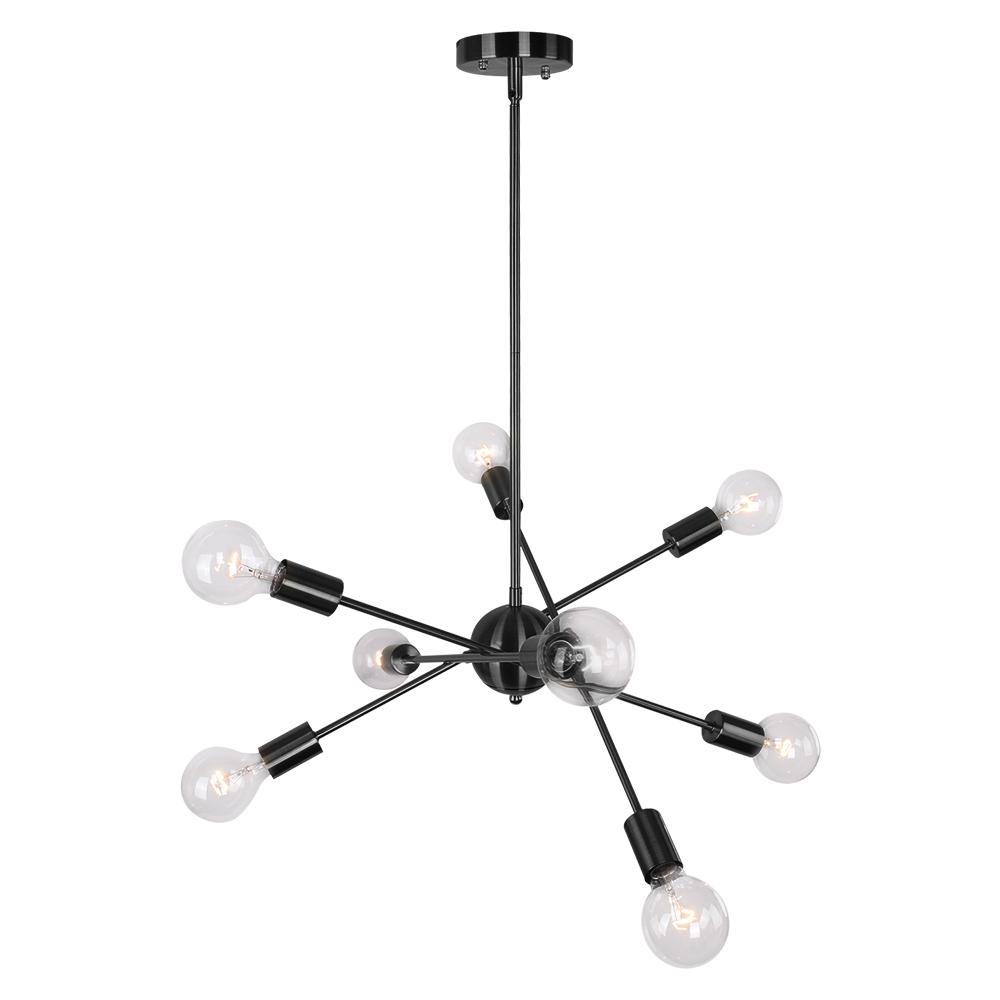 Ulfuvux Modern Globe Linear Sputnik Metal Chandelier - Lamp Copper