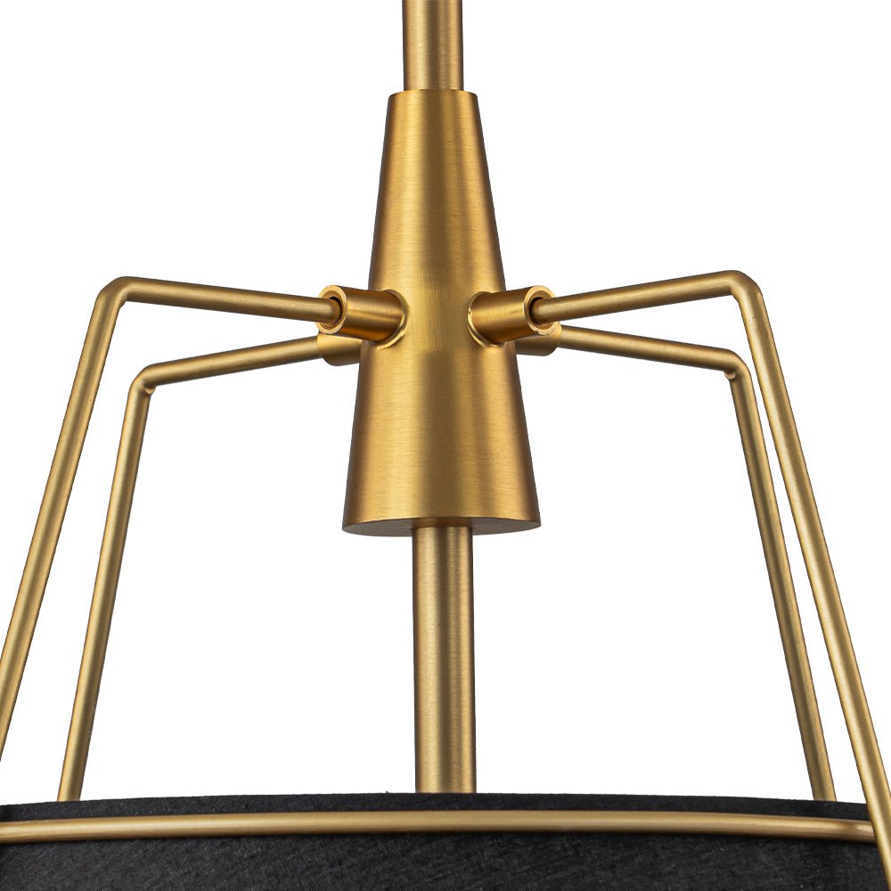 Seriva Modern Fabric Cage Pendant Light