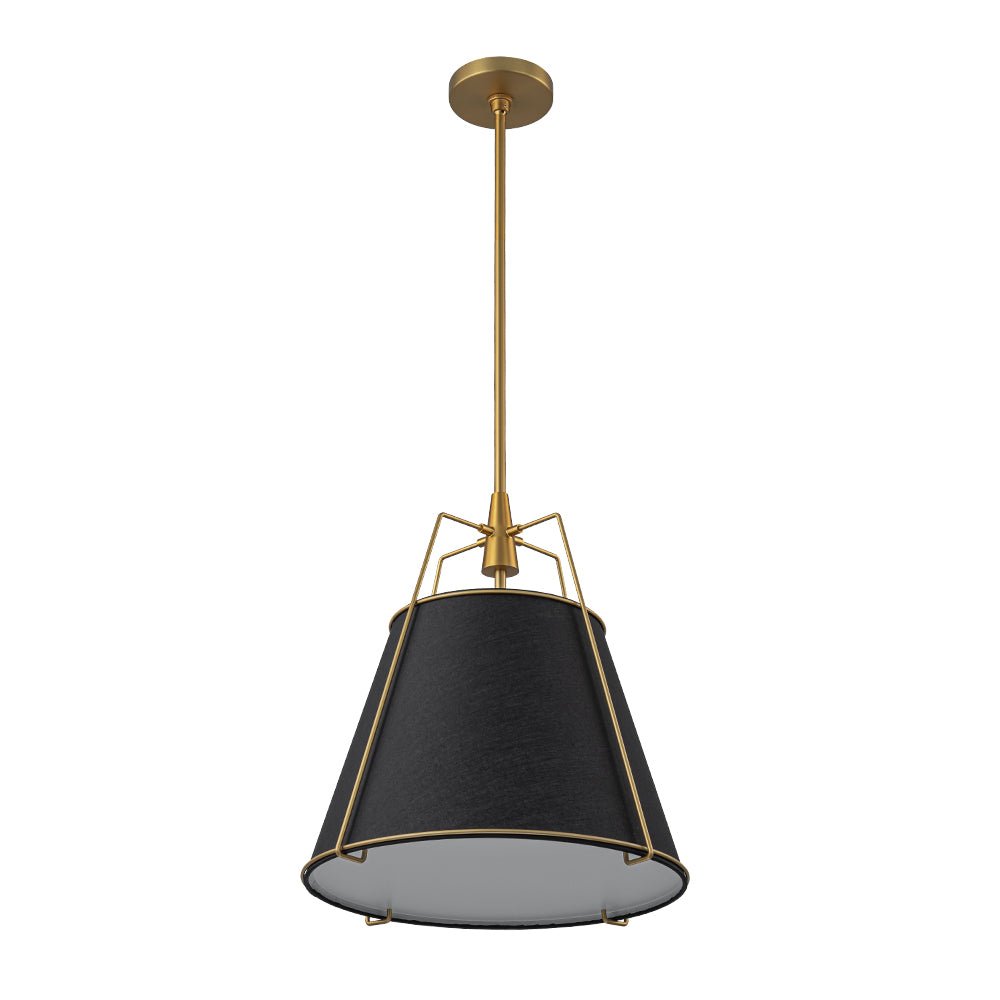 Seriva Modern Fabric Cage Pendant Light