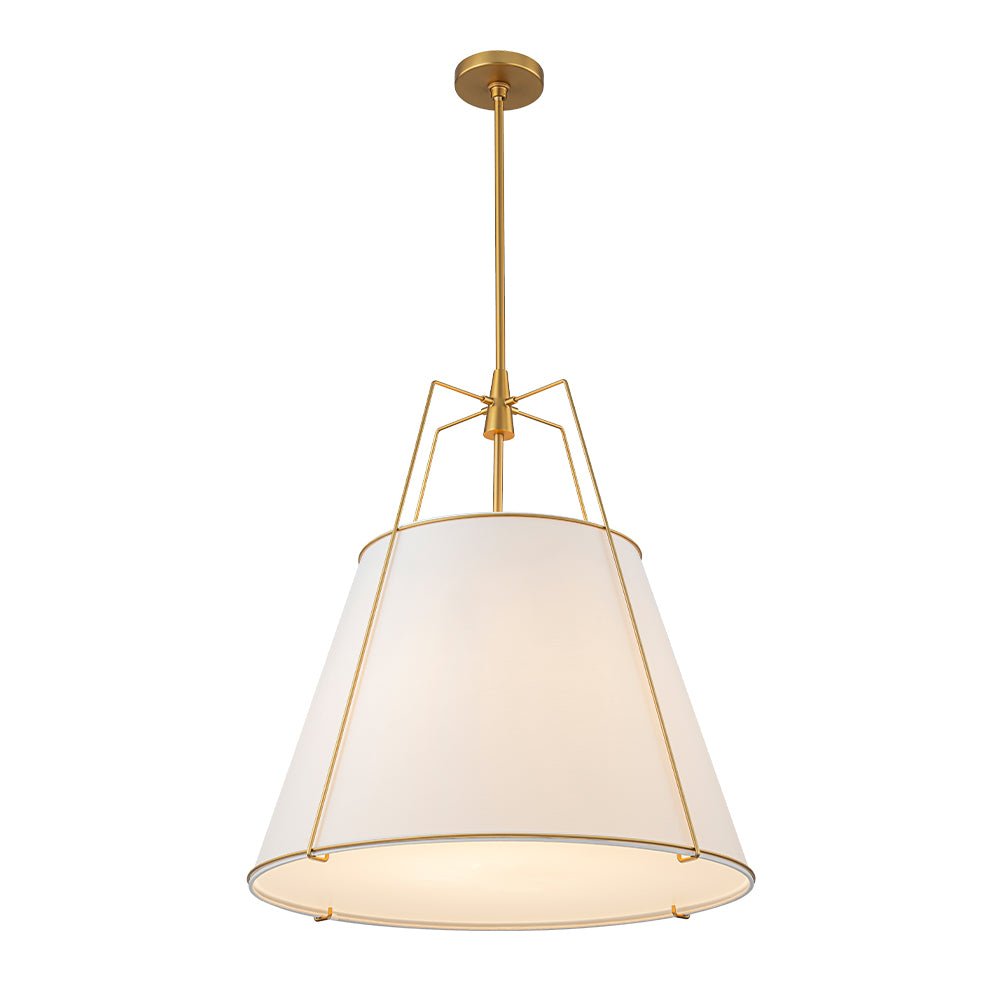 Seriva Modern Fabric Cage Pendant Light