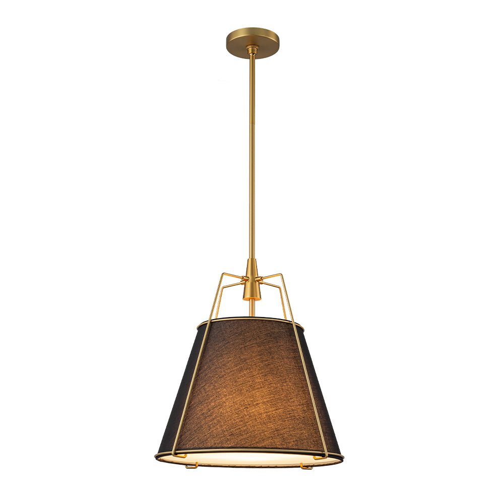 Seriva Modern Fabric Cage Pendant Light