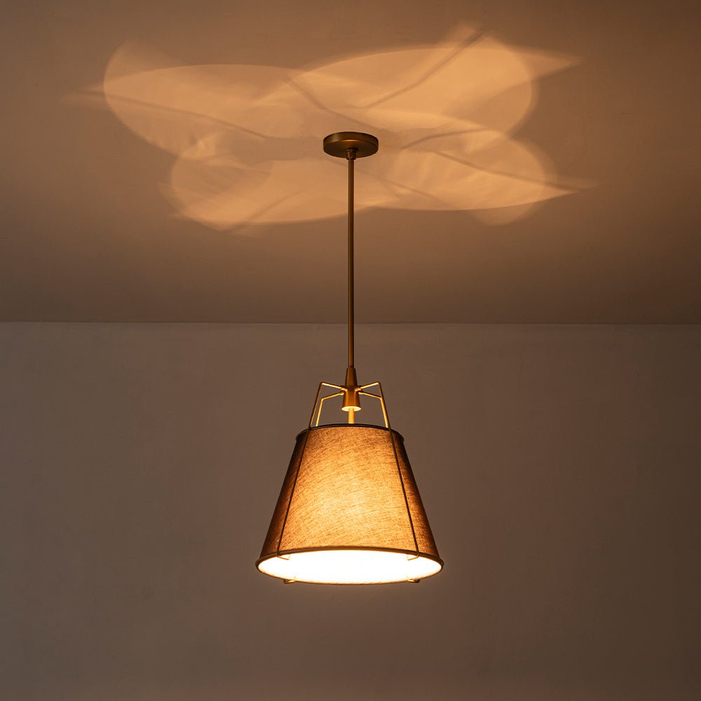 Seriva Modern Fabric Cage Pendant Light