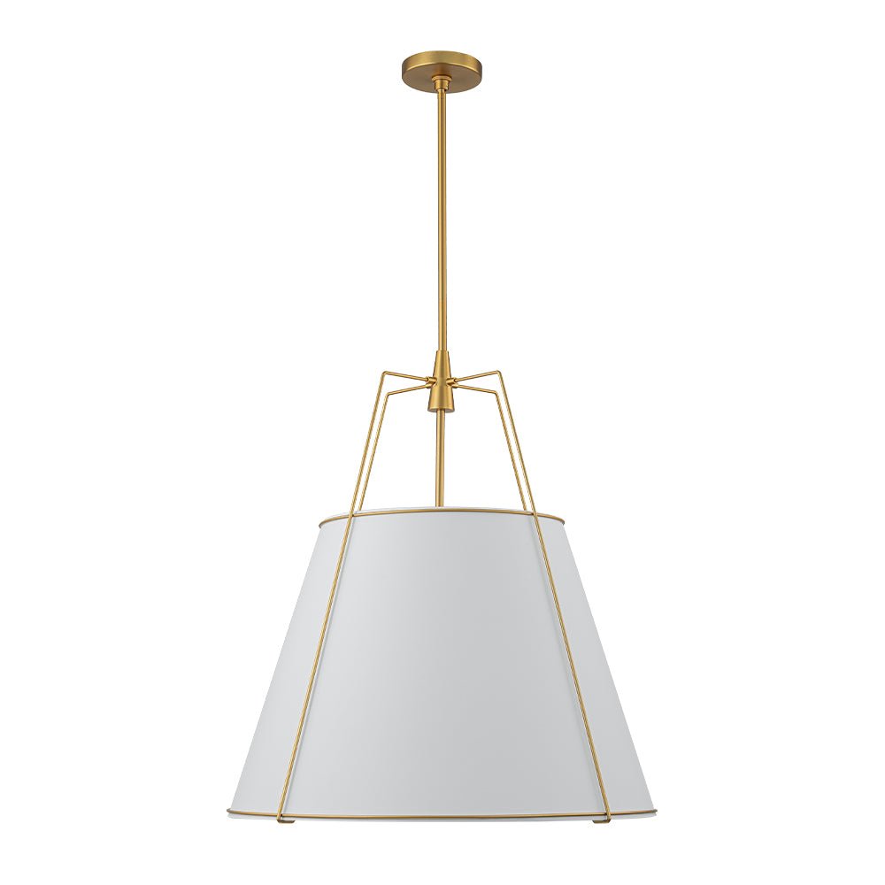 Seriva Modern Fabric Cage Pendant Light