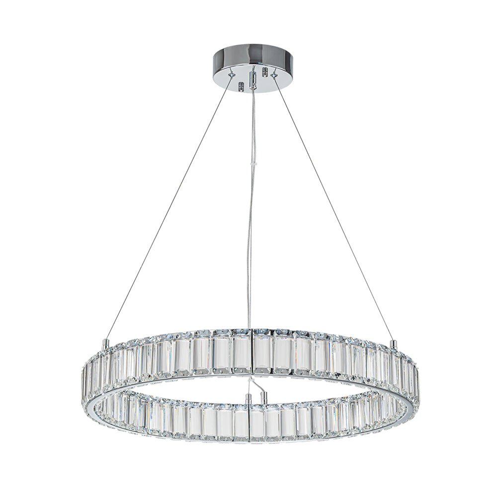Norduvix Modern Luxury Chrome Crystal Chandelier