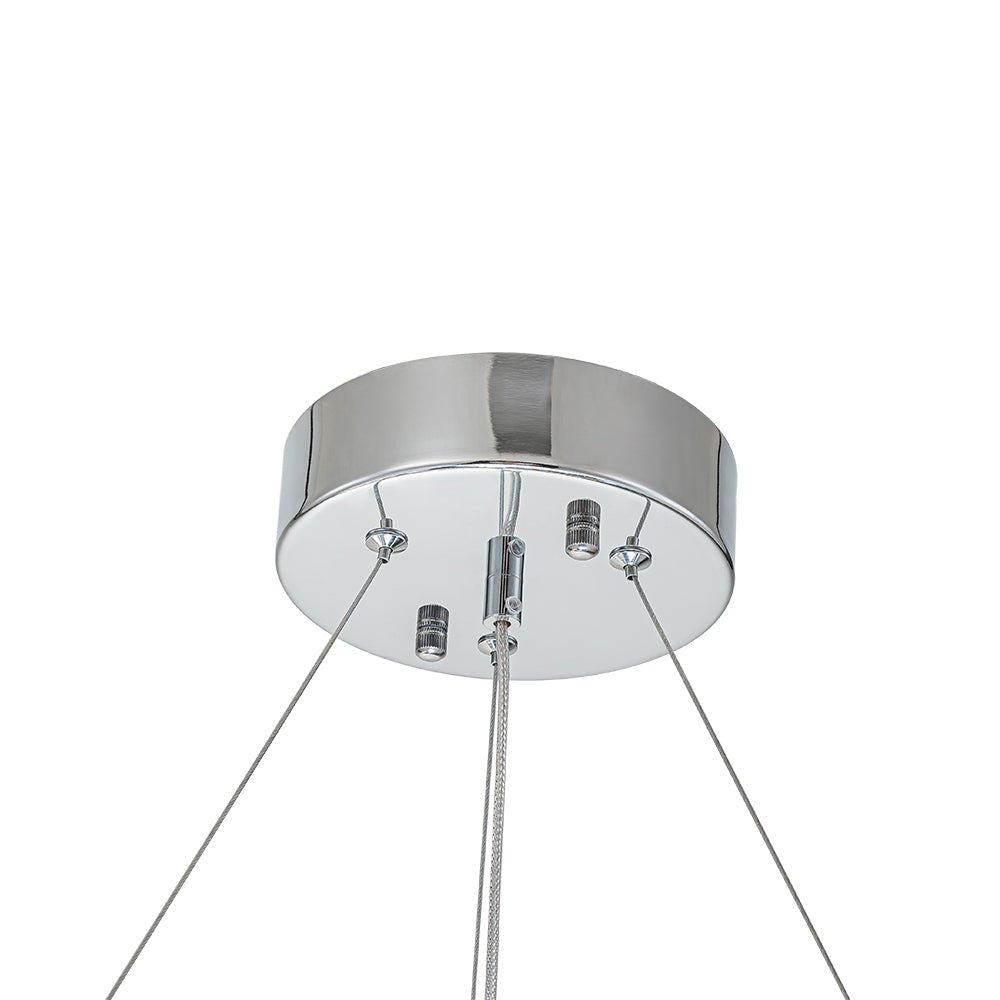 Norduvix Modern Luxury Chrome Crystal Chandelier