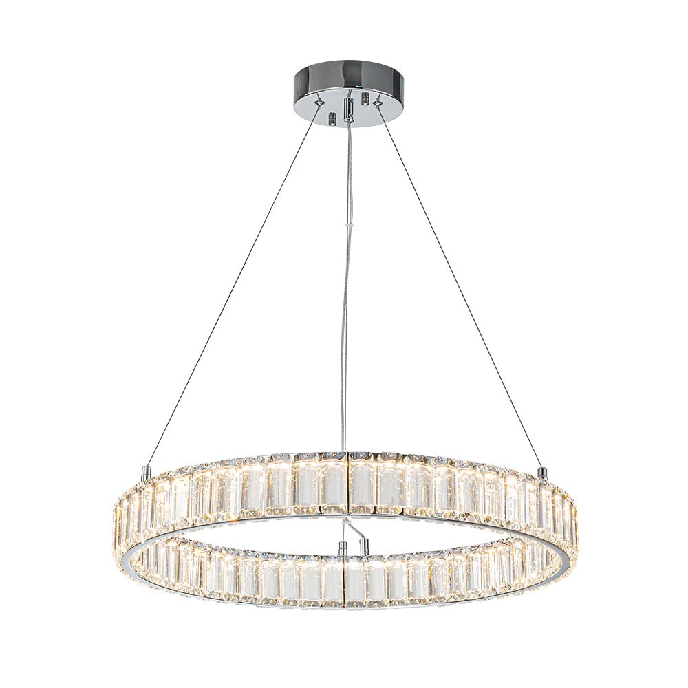 Norduvix Modern Luxury Chrome Crystal Chandelier