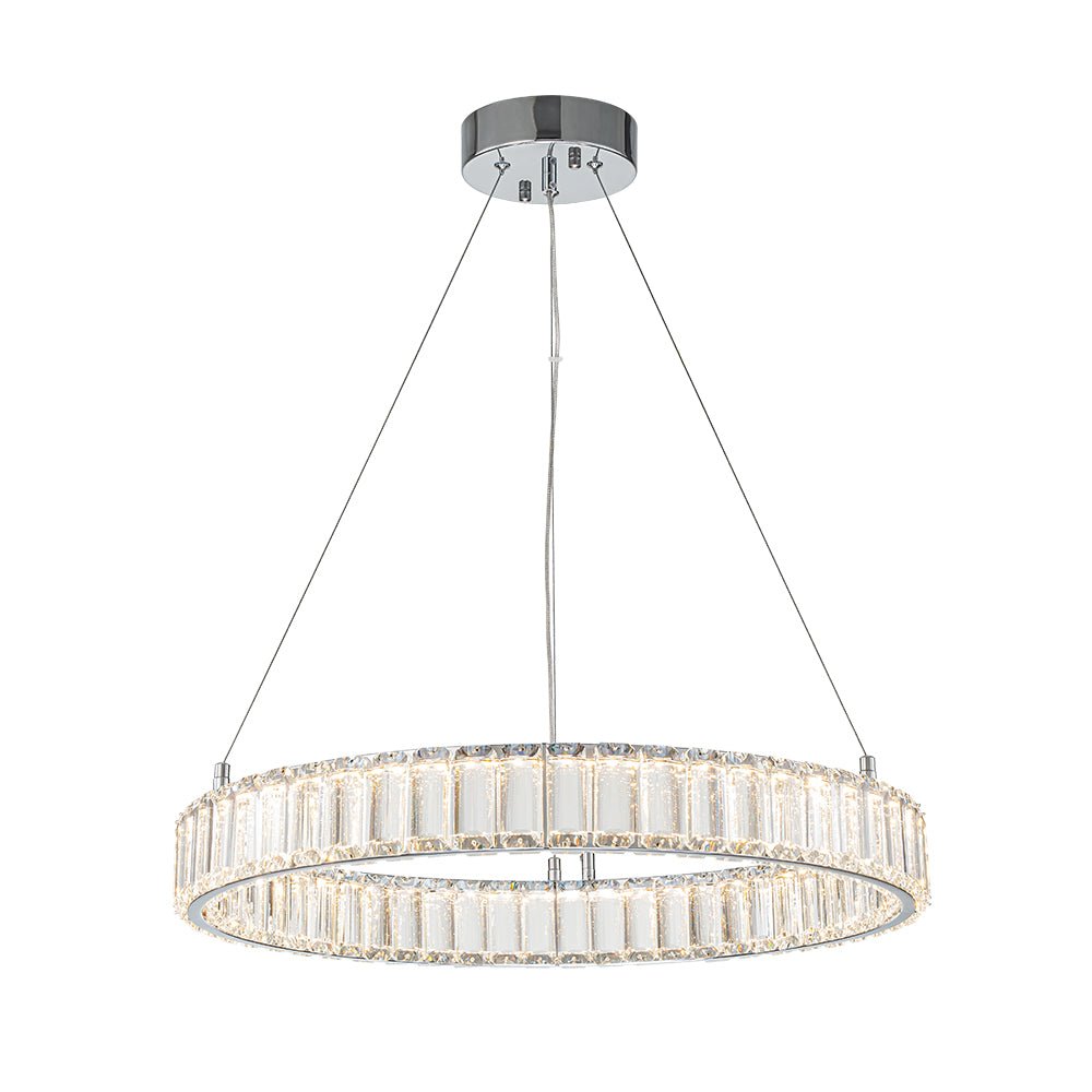 Norduvix Modern Luxury Chrome Crystal Chandelier