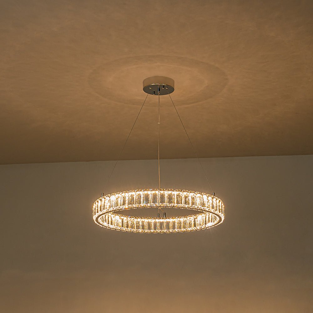 Norduvix Modern Luxury Chrome Crystal Chandelier