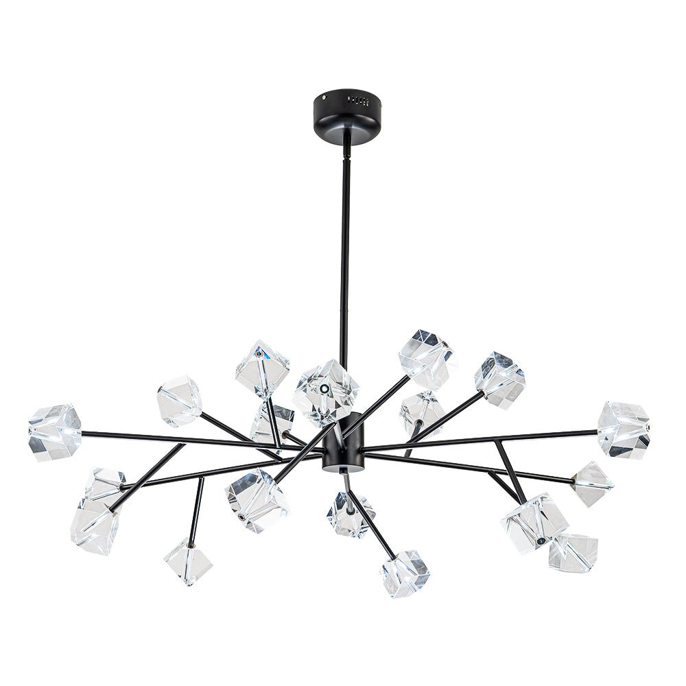 Plotuvox Modern Mid-century Glam Branch Sputnik Crystal Chandelier