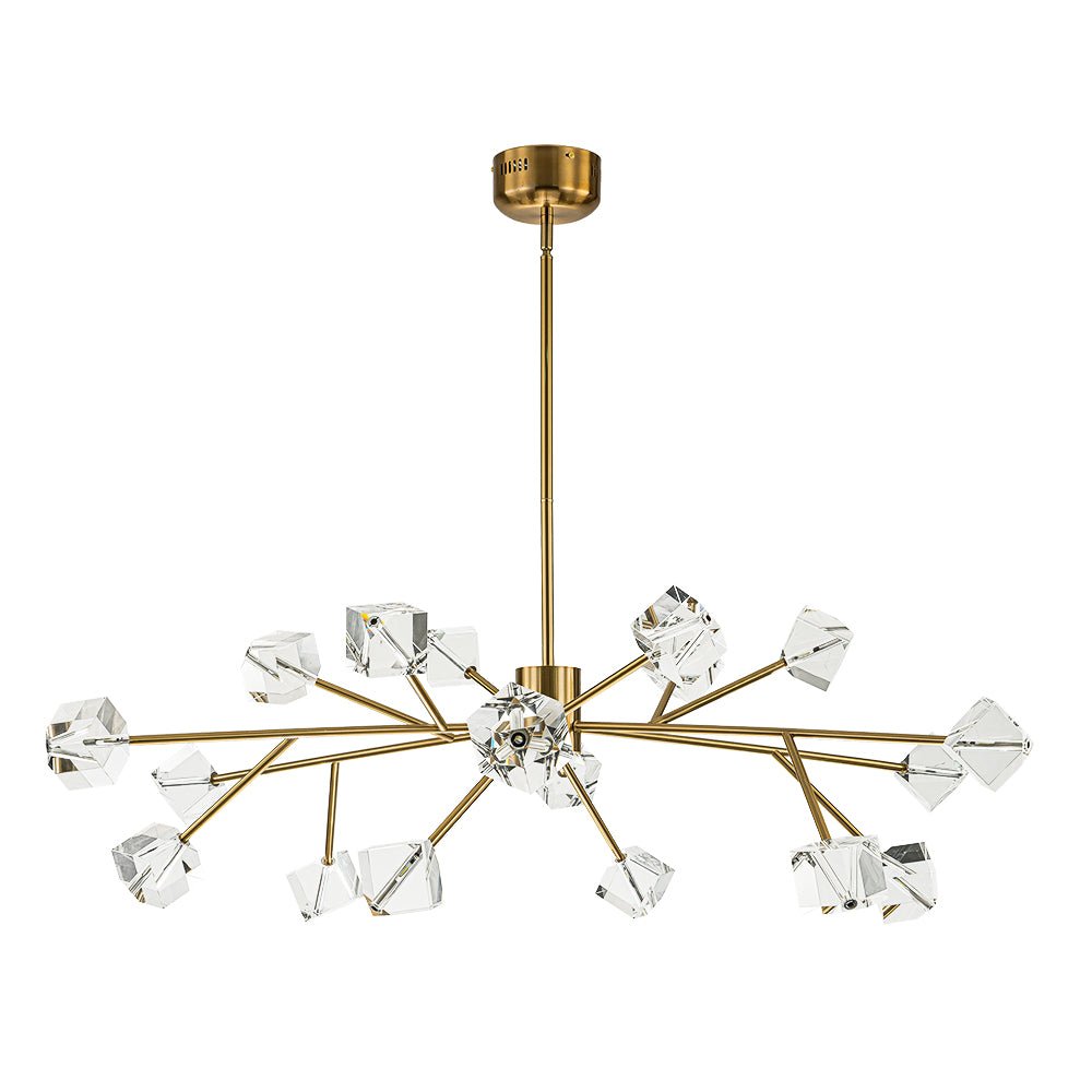 Plotuvox Modern Mid-century Glam Branch Sputnik Crystal Chandelier