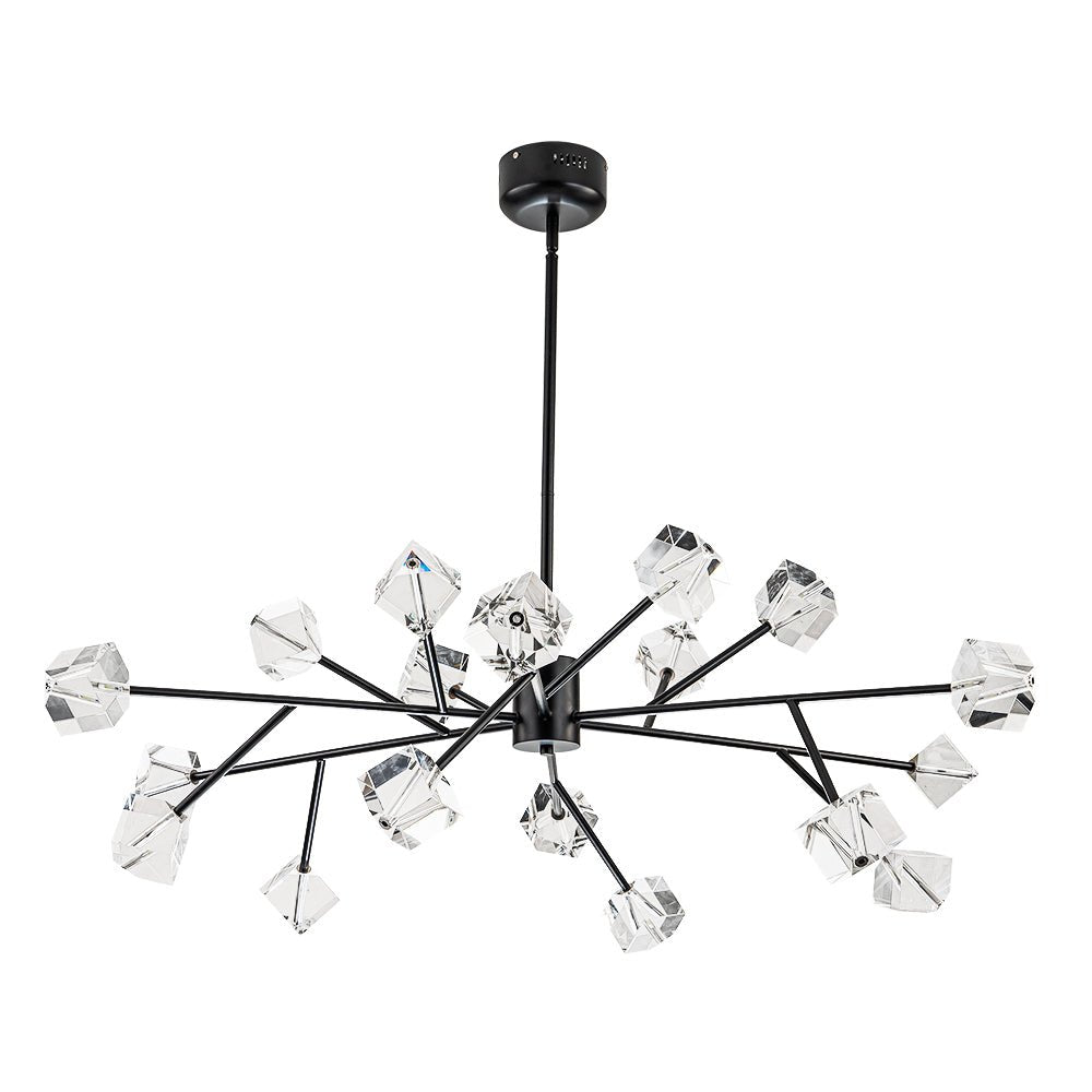 Plotuvox Modern Mid-century Glam Branch Sputnik Crystal Chandelier