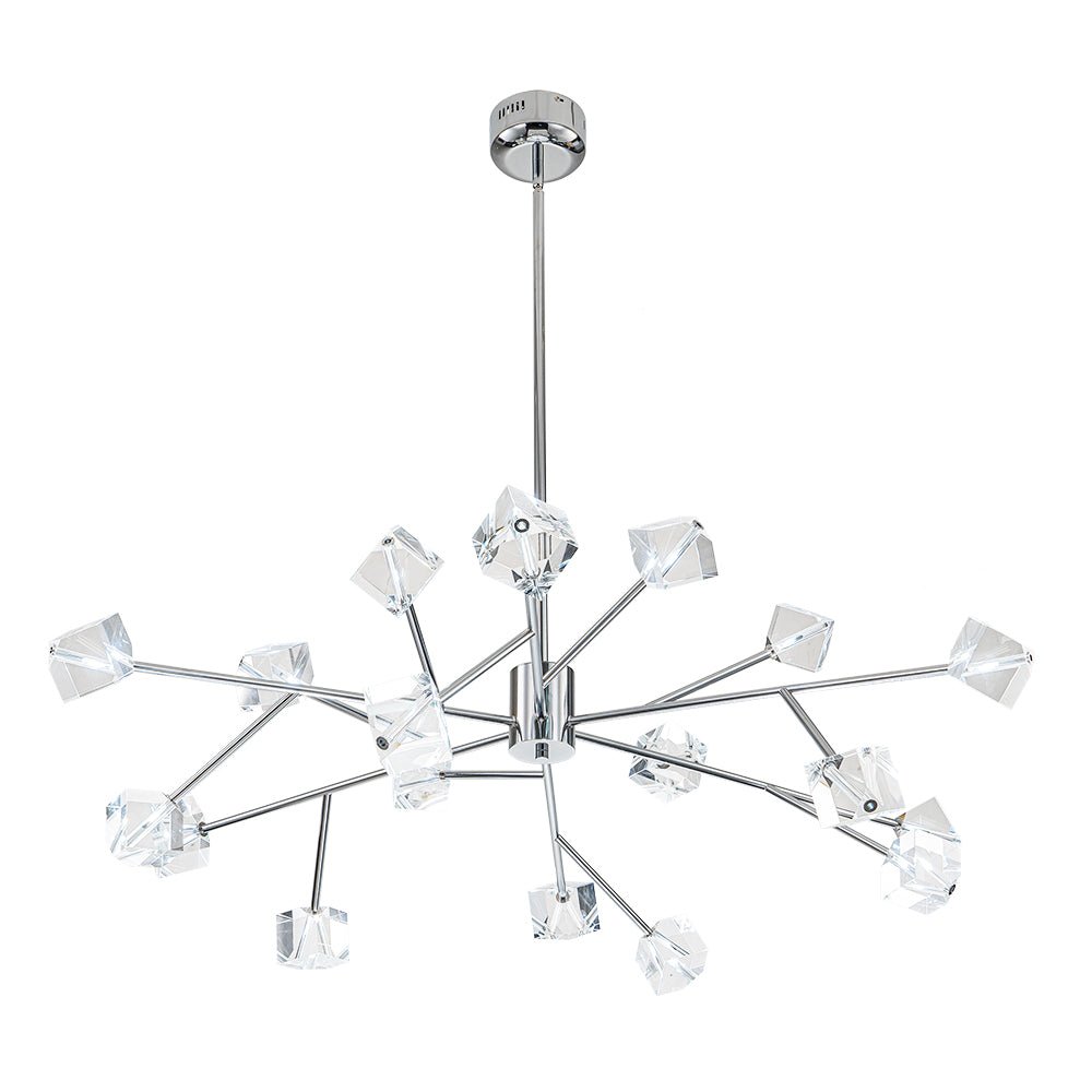 Plotuvox Modern Mid-century Glam Branch Sputnik Crystal Chandelier