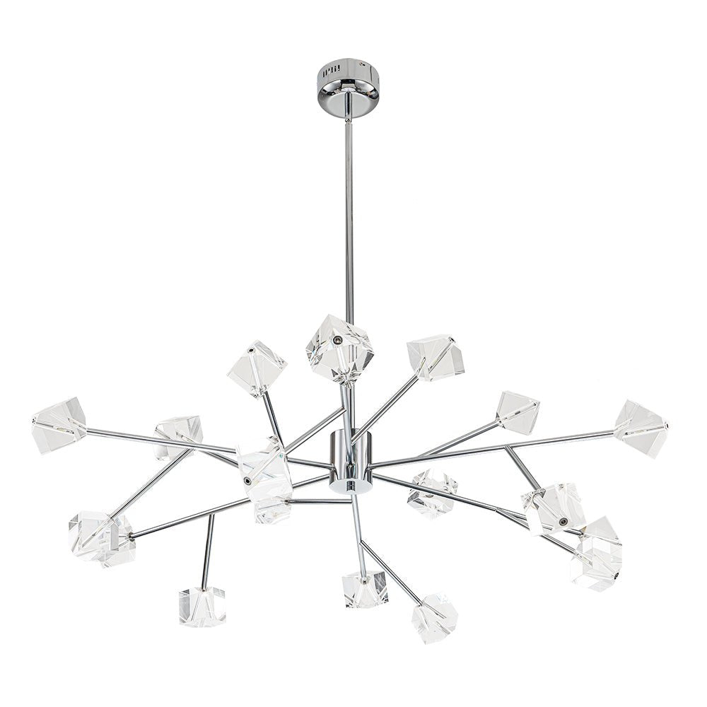 Plotuvox Modern Mid-century Glam Branch Sputnik Crystal Chandelier