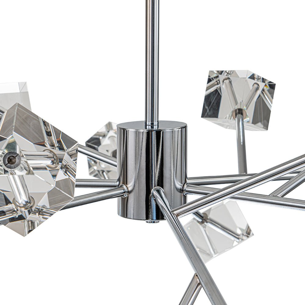 Plotuvox Modern Mid-century Glam Branch Sputnik Crystal Chandelier