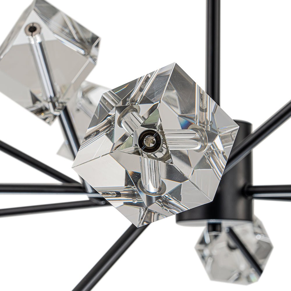 Plotuvox Modern Mid-century Glam Branch Sputnik Crystal Chandelier