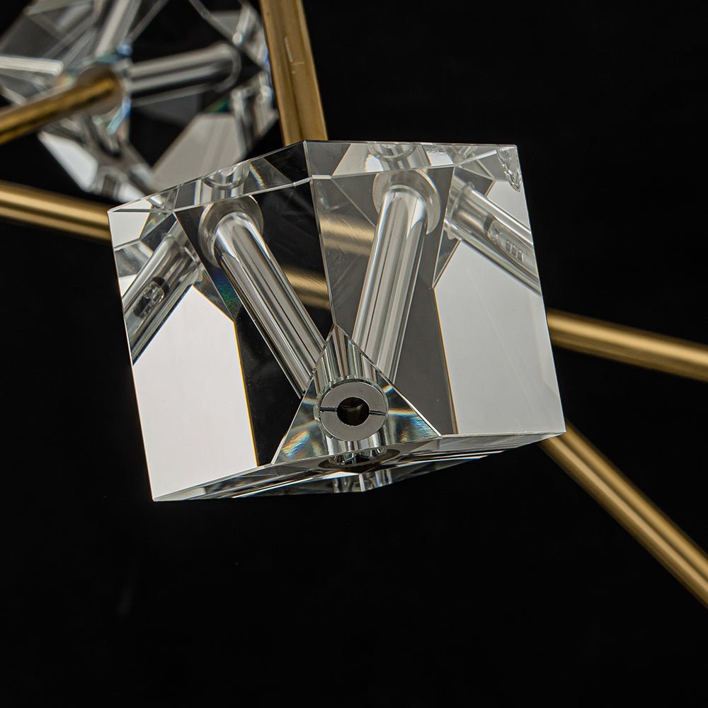 Plotuvox Modern Mid-century Glam Branch Sputnik Crystal Chandelier