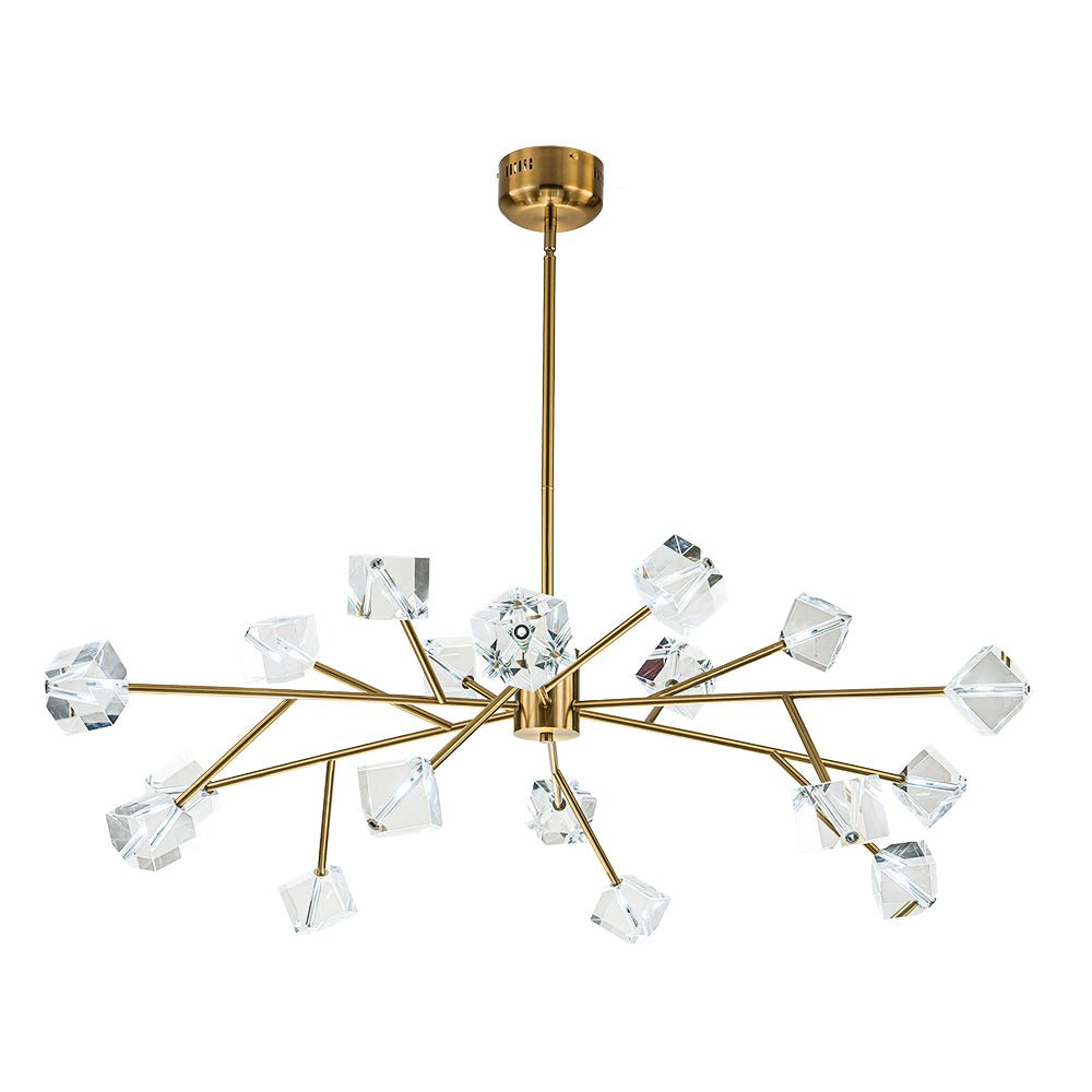 Plotuvox Modern Mid-century Glam Branch Sputnik Crystal Chandelier
