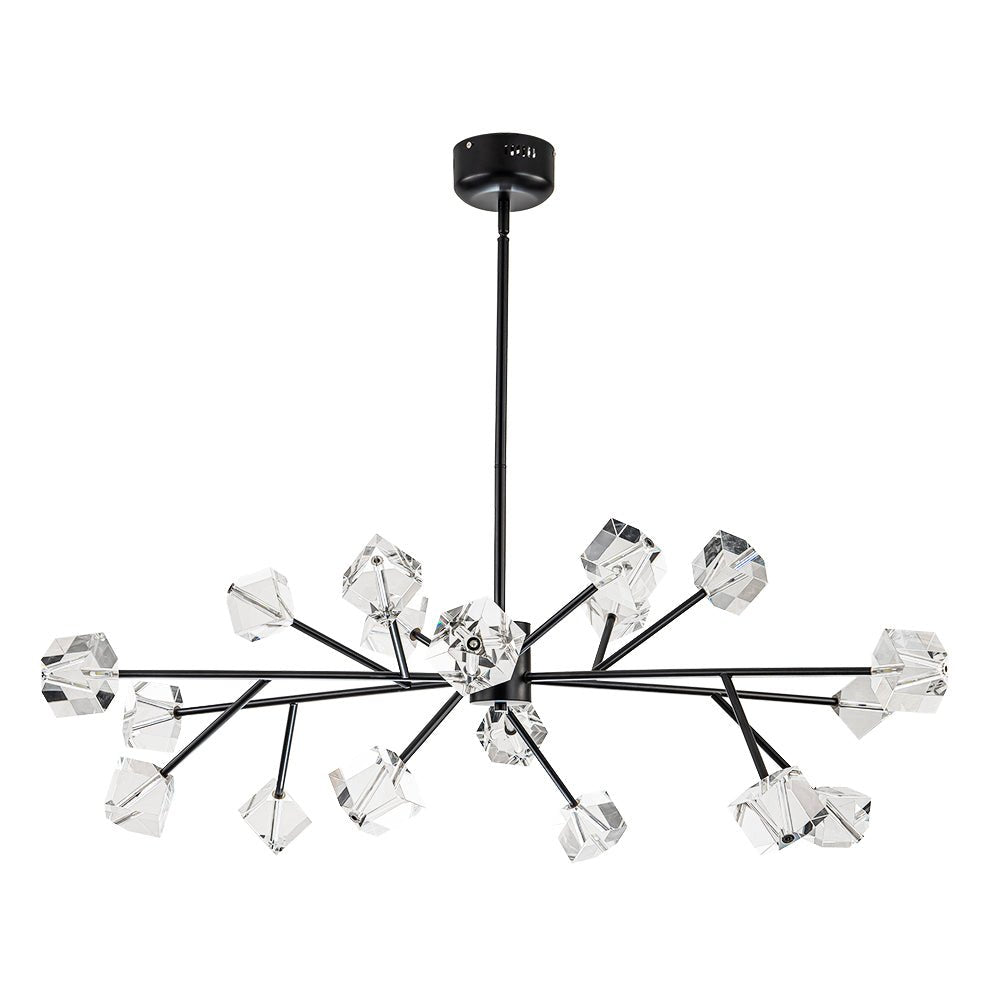 Plotuvox Modern Mid-century Glam Branch Sputnik Crystal Chandelier