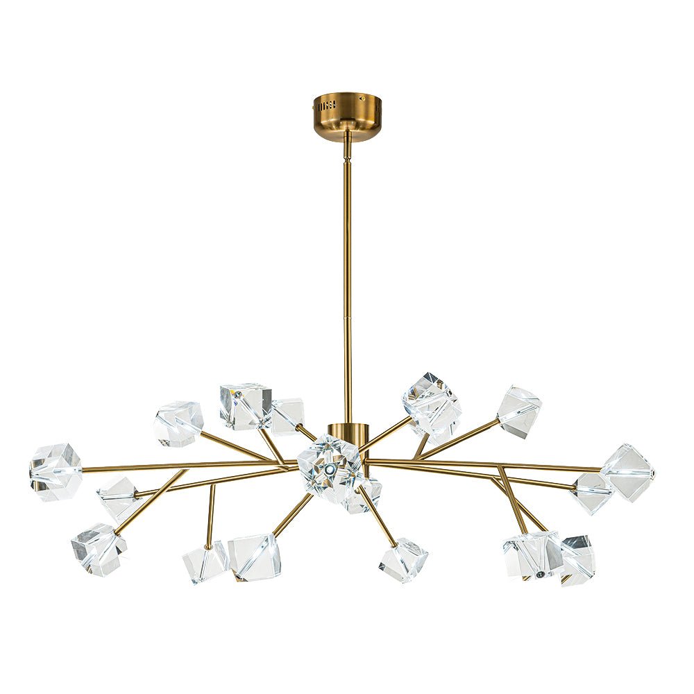 Plotuvox Modern Mid-century Glam Branch Sputnik Crystal Chandelier